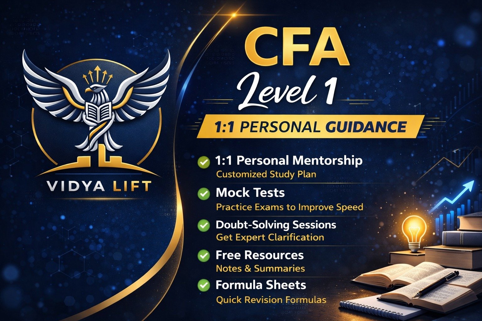 Vidyalift CFA Mentorship – Level 1 (1:1 Guidance)
