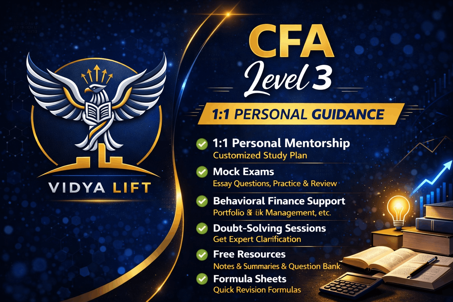 Vidyalift CFA Mentorship – Level 3 (1:1 Guidance)